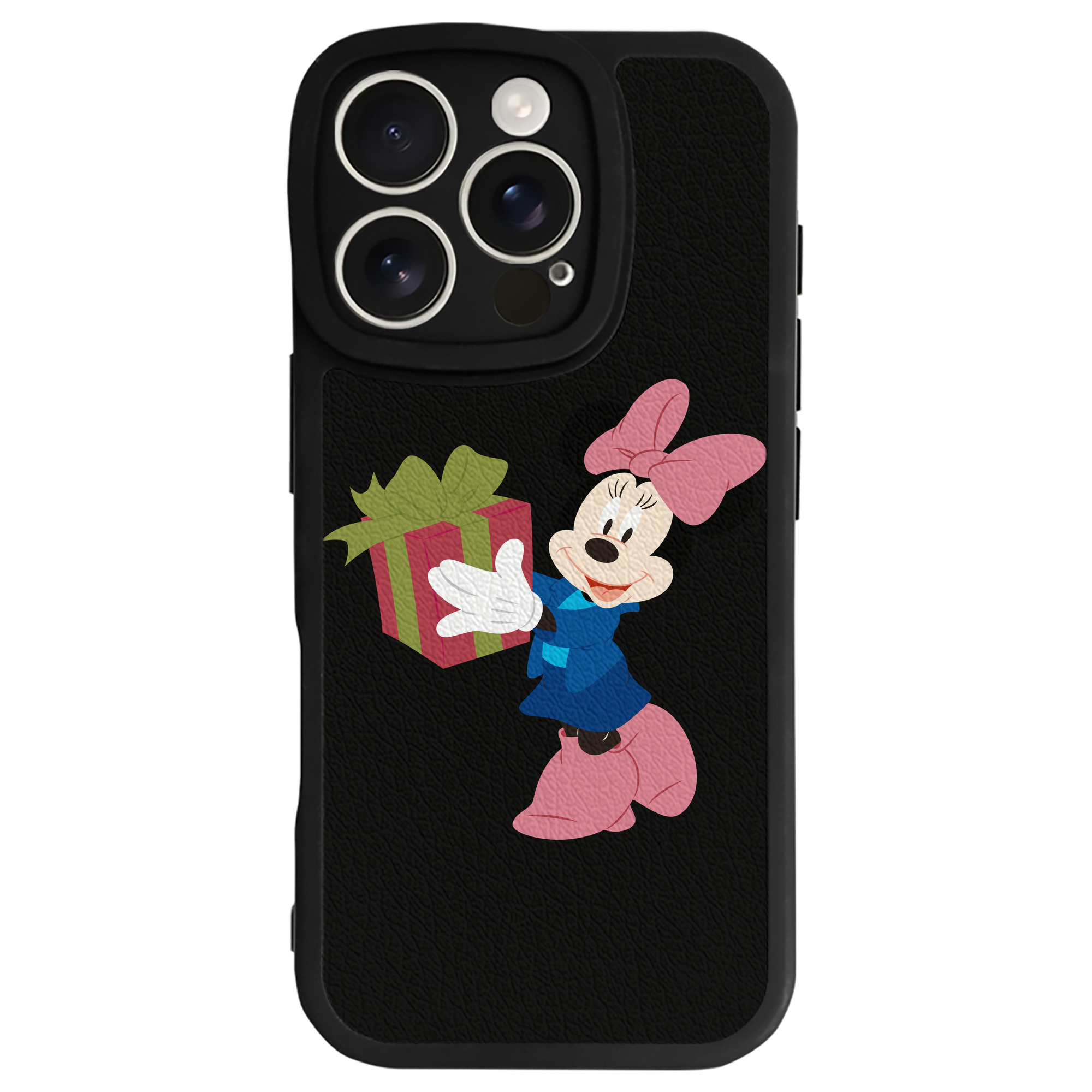 （画像用） ミッキーマウス Mickey Mouse 【iPhone 16シリーズ対応】シリコンスマホケース（レザー調） 材質：シリコン